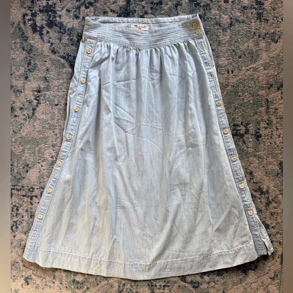 Madewell Chambray Skirt
